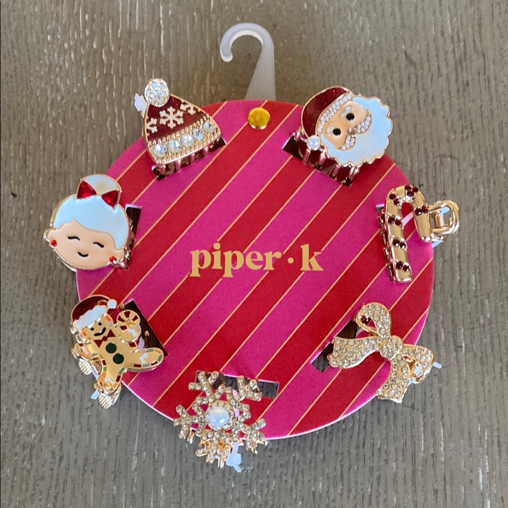 Piper K Christmas Themed Hair Clips